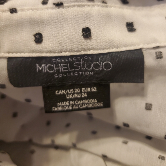 Plus Size Michel Studio Blouse EUC - Picture 2 of 2